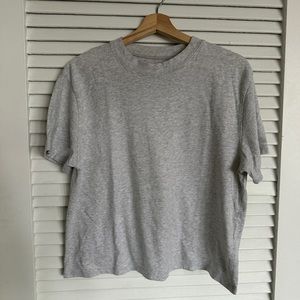 Abercrombie and Fitch Heather Gray Soft A&F Crewneck Short Sleeve Tshirt
